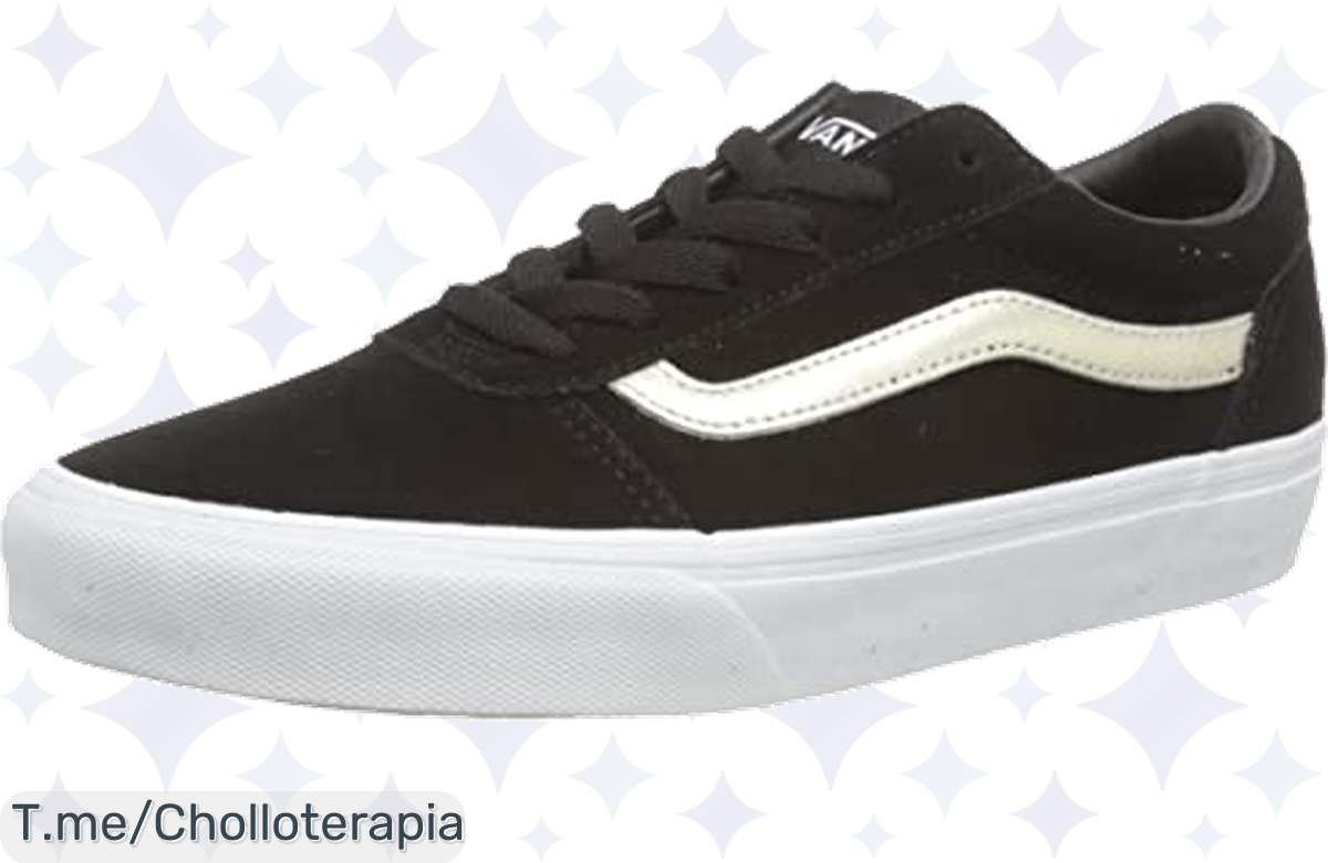 ¡Increíble oferta: Zapatillas Vans Ward Suede Metallic Black Gold! ¡Aprovecha ya!