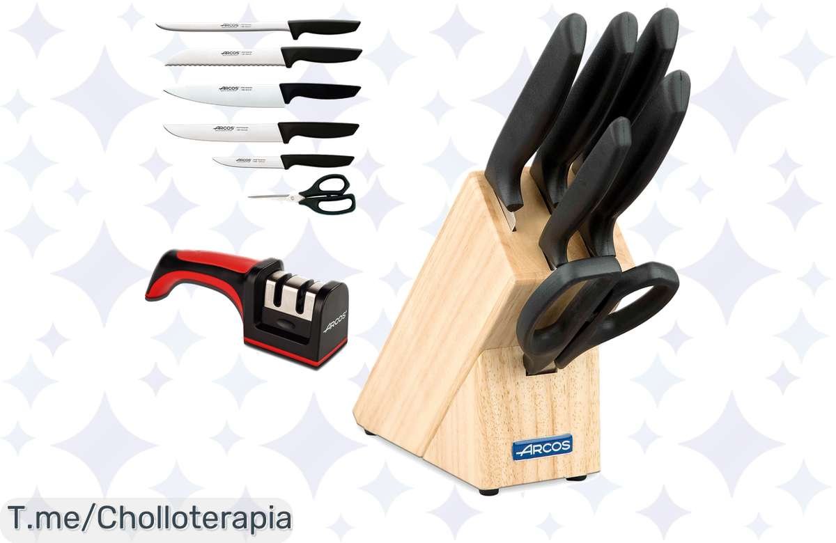 ¡Juego de cuchillos Arcos Tacoma a precio de locura!