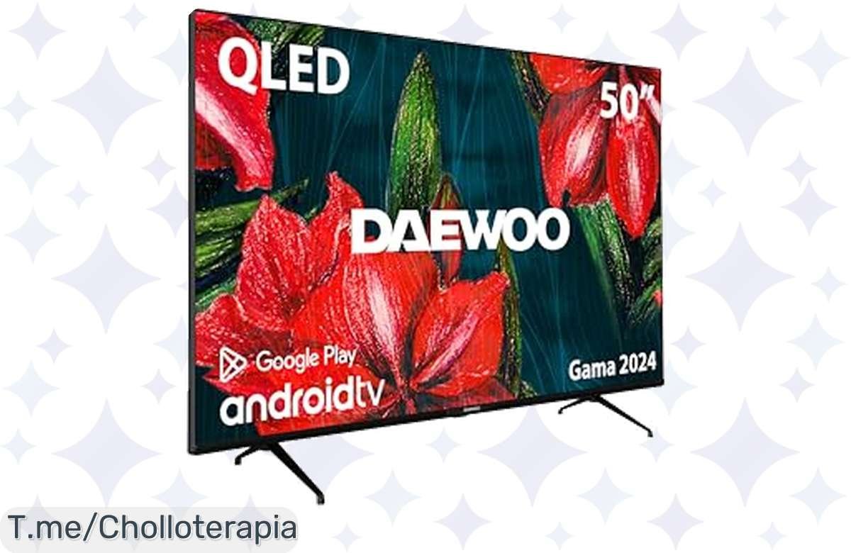 ¡La oferta del año! Televisión 4K HDR de 50 pulgadas con Dolby Vision, Dolby Atmos y Chromecast integrado. ¡Solo en Daewoo!
