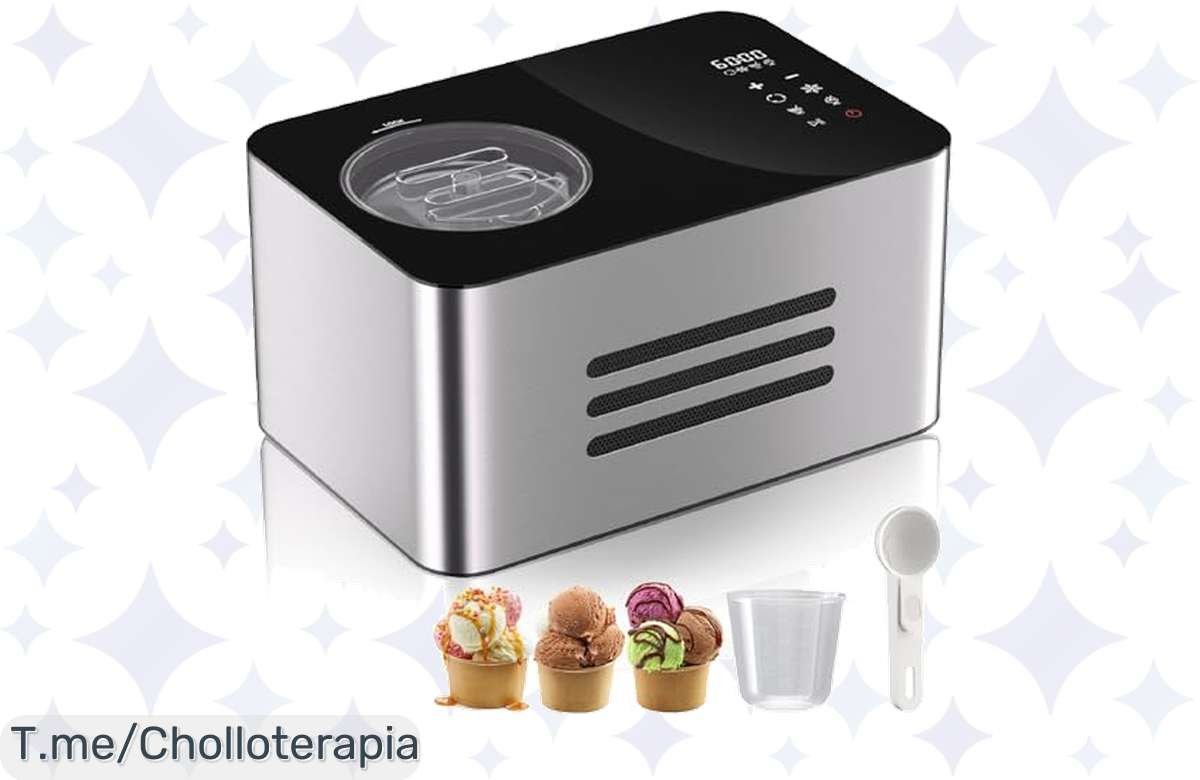 ¡Máquina de helados Vpcok con 40% OFF! Helados caseros irresistibles al instante.