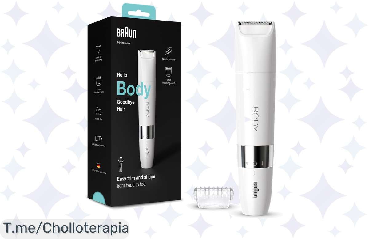 ¡Mega Oferta! Braun BS1000: La Mini Recortadora Corporal Eléctrica que Necesitas a un Precio de Locura.