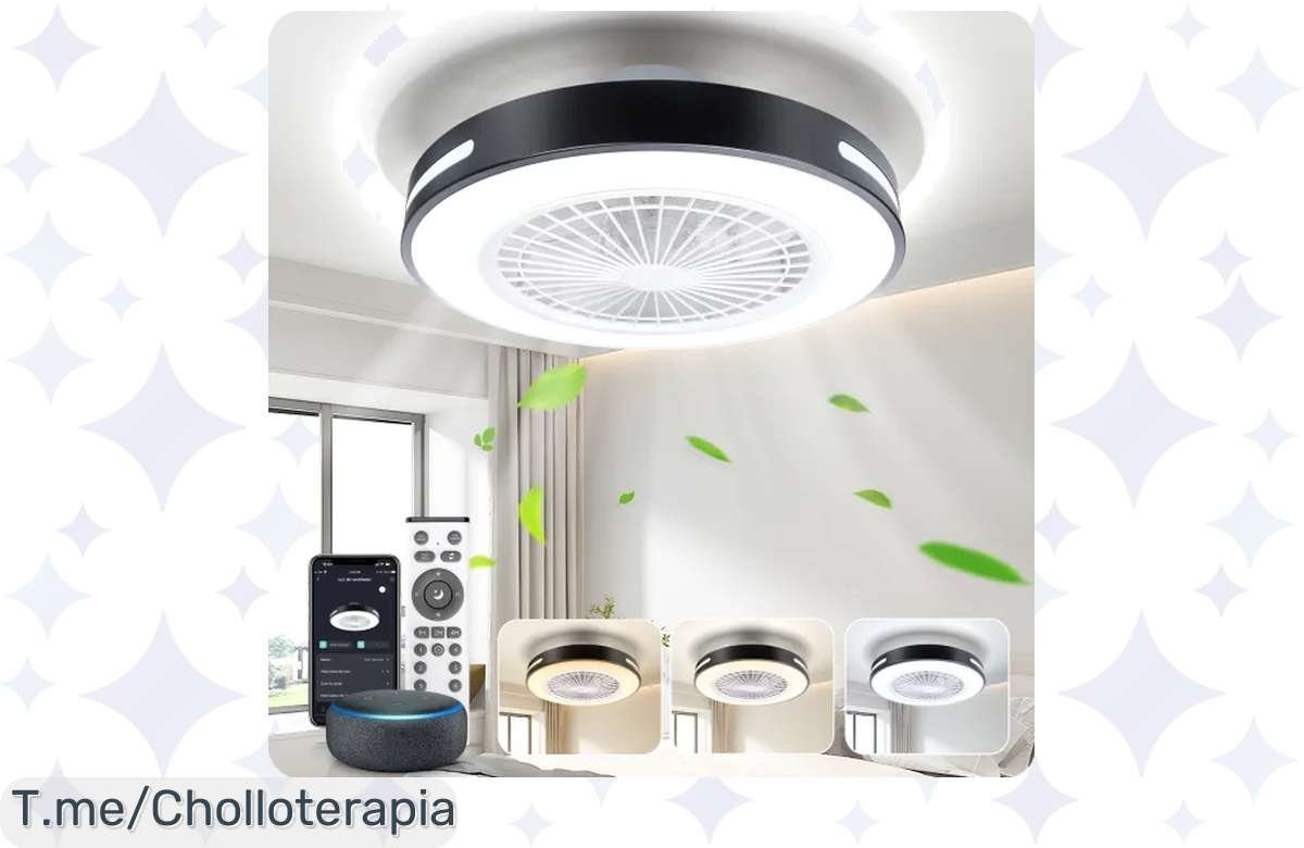 ¡Mega Oferta! Ventilador de Techo Aigostar con Luz Inteligente y Control por Voz, Compra con Cupón Hoy!