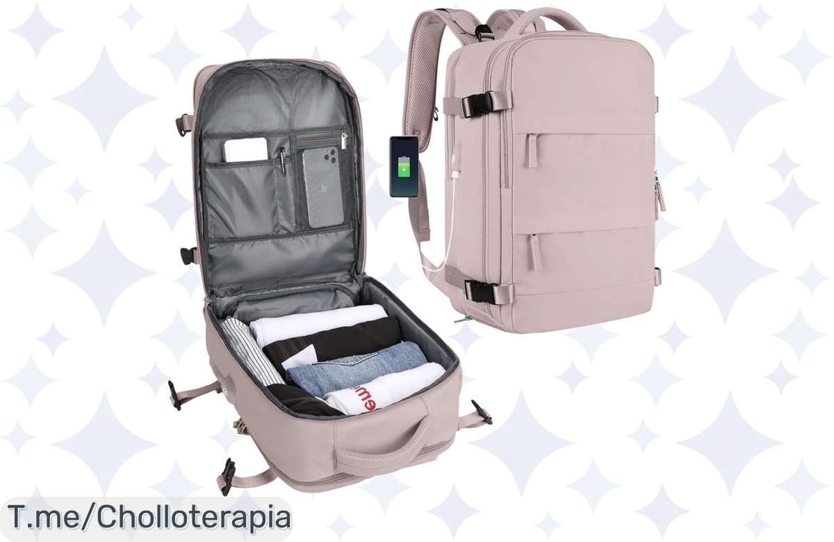 ¡Mochila Antirrobo con Puerto USB y Descuento Brutal! Corre antes de que Vuele.