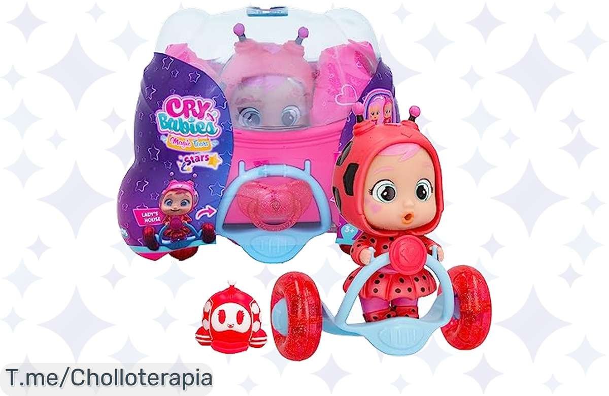 ¡No Te Lo Pierdas! Mini Muñeca Bebé Llorón Star Lady a un Precio de Locura, Llora Lágrimas Mágicas y Diversión Garantizada para Peques desde 3 Años ¡Cómprala Ya!