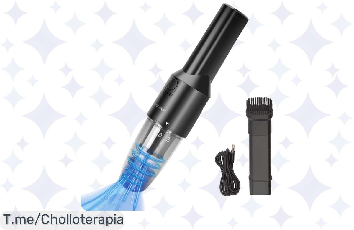 ¡No dejes escapar esta oferta! Aspiradora de mano inalámbrica Aigostar Keith con cargador USB-C. ¡Potente y ligera!
