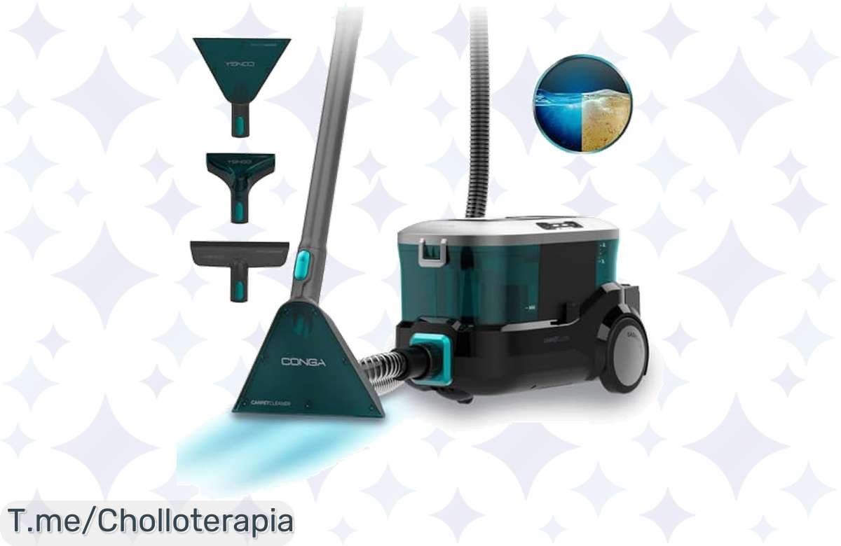 ¡No dejes pasar esta! Aspirador de Alfombras Cecotec, 16 kPa de potencia brutal ¡Limpieza fácil garantizada!