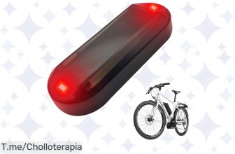 ¡No dejes pasar esta lámpara LED solar para tu bici!