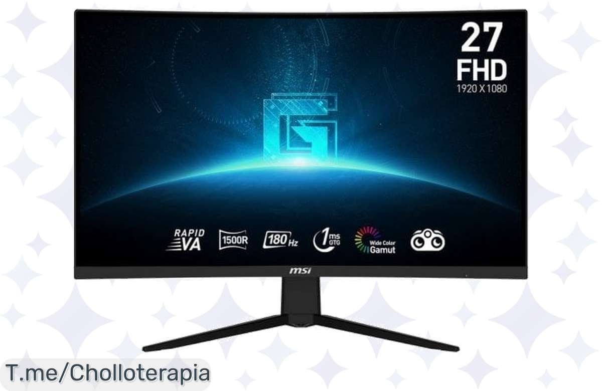 ¡No dejes pasar esta oportunidad! Monitor MSI 27 LED FullHD 180Hz Freesync Curvo a precio increíble.