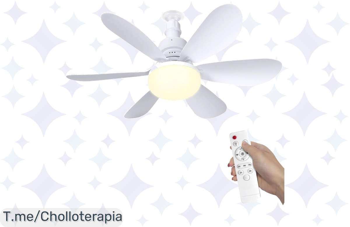 ¡No dejes pasar esta oportunidad! Ventilador de Techo con Luz y Control Remoto, ideal para tu hogar