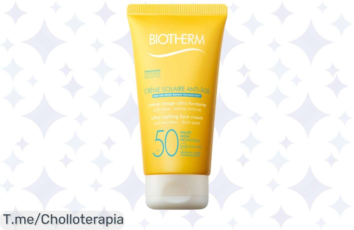 ¡No dejes que el sol envejezca tu piel! Crema solar Biotherm SPF 50