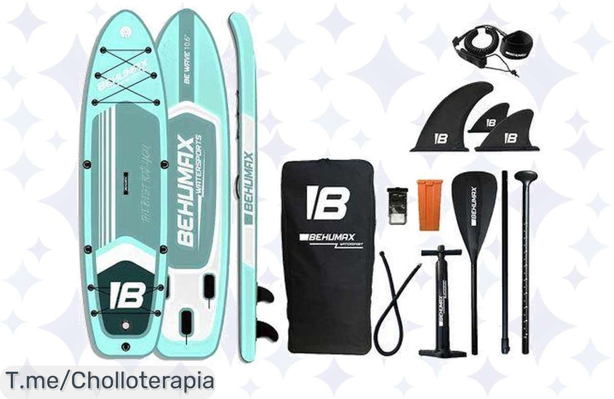 ¡No pierdas esta ganga: tabla de paddle surf Behumax Be Wave Artic 10.6 regalá!