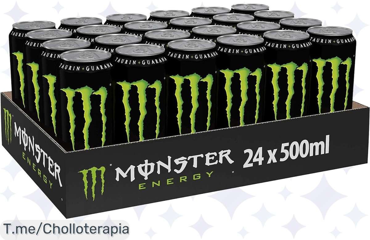 ¡No te lo pierdas: 24 Monster Energy Original 500 ml a un precio insuperable!