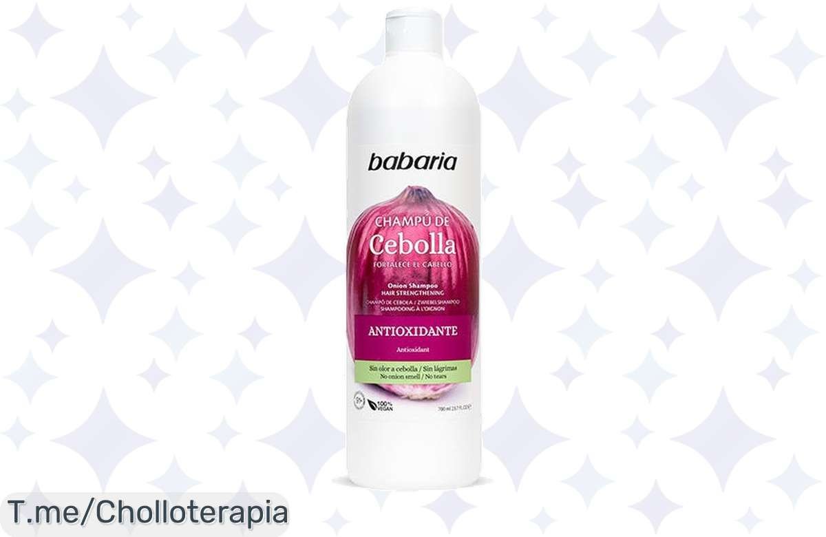 ¡No te pierdas el ofertón del Champú Antioxidante de Cebolla Babaria, precio de locura y resultados de ensueño!