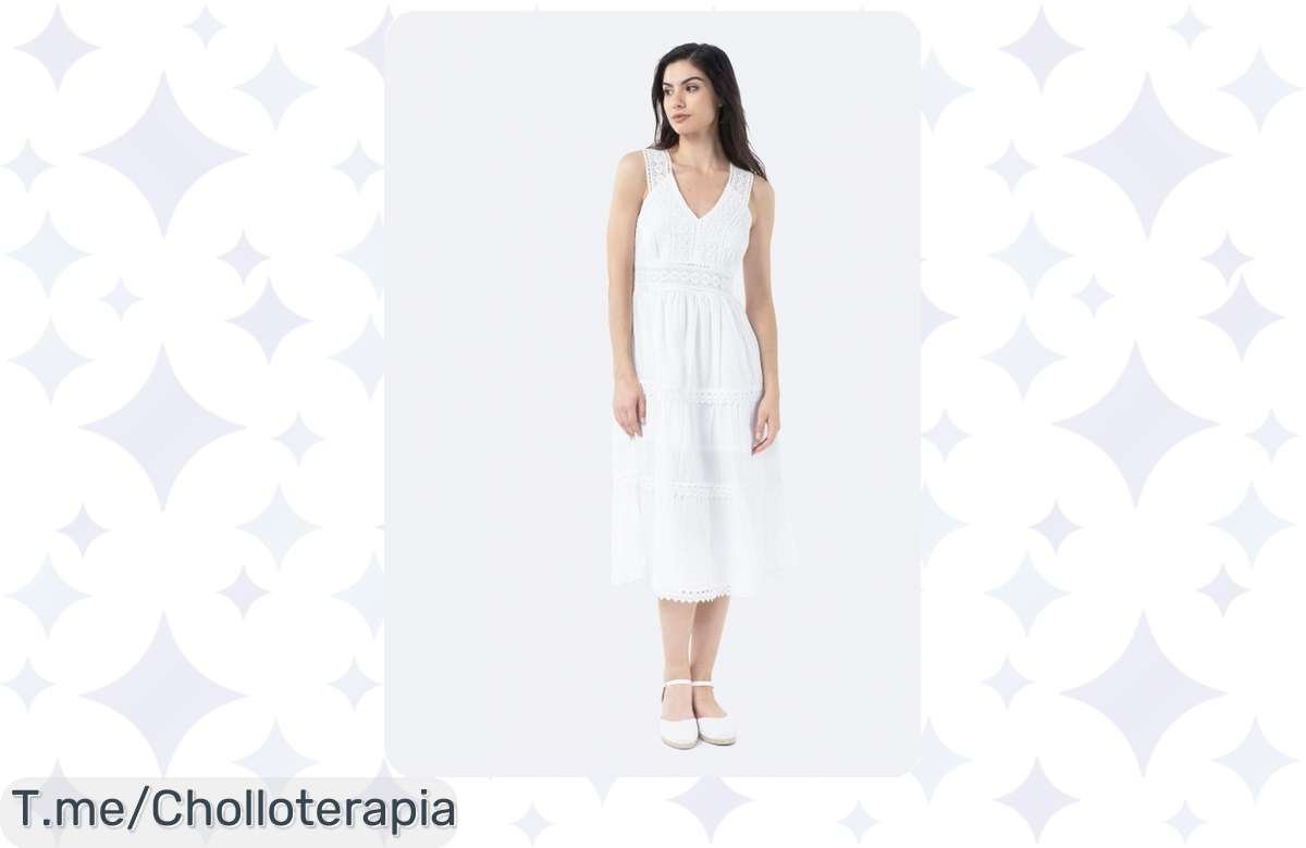 ¡No te pierdas el vestido ibicenco con forro de Mujer TEX a súper precio!