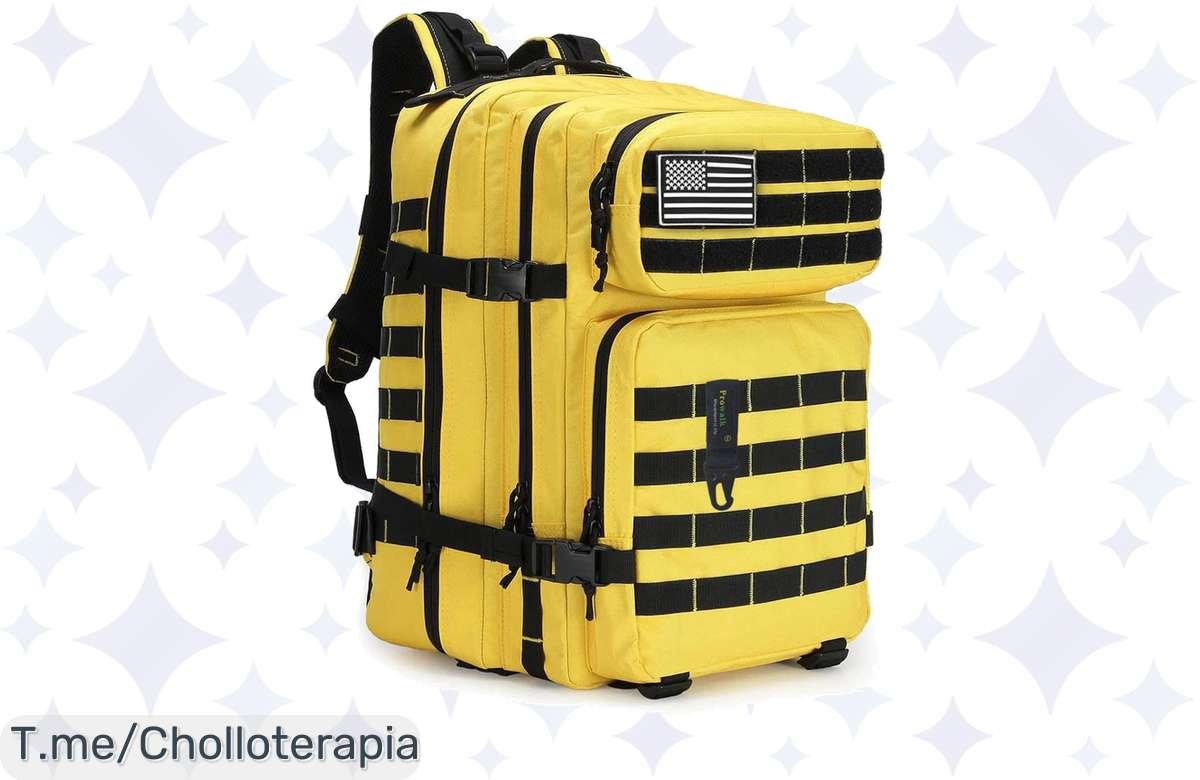 ¡No te pierdas la oferta de la Mochila Táctica Marce 45L, impermeable y todo terreno! Ideal para tus aventuras al aire libre, a un precio inigualable.