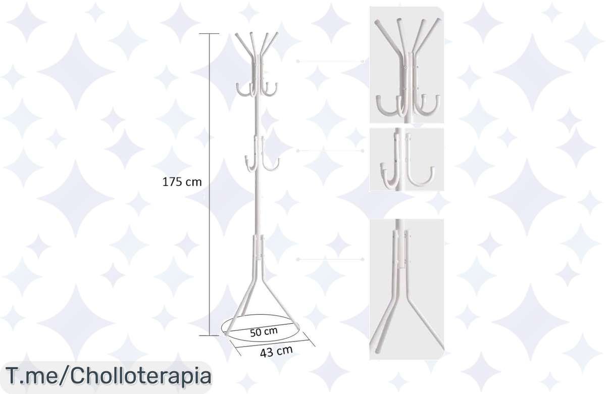 ¡No te quedes sin el mejor Perchero de Pie Metálico para organizar tus abrigos y bolsos!