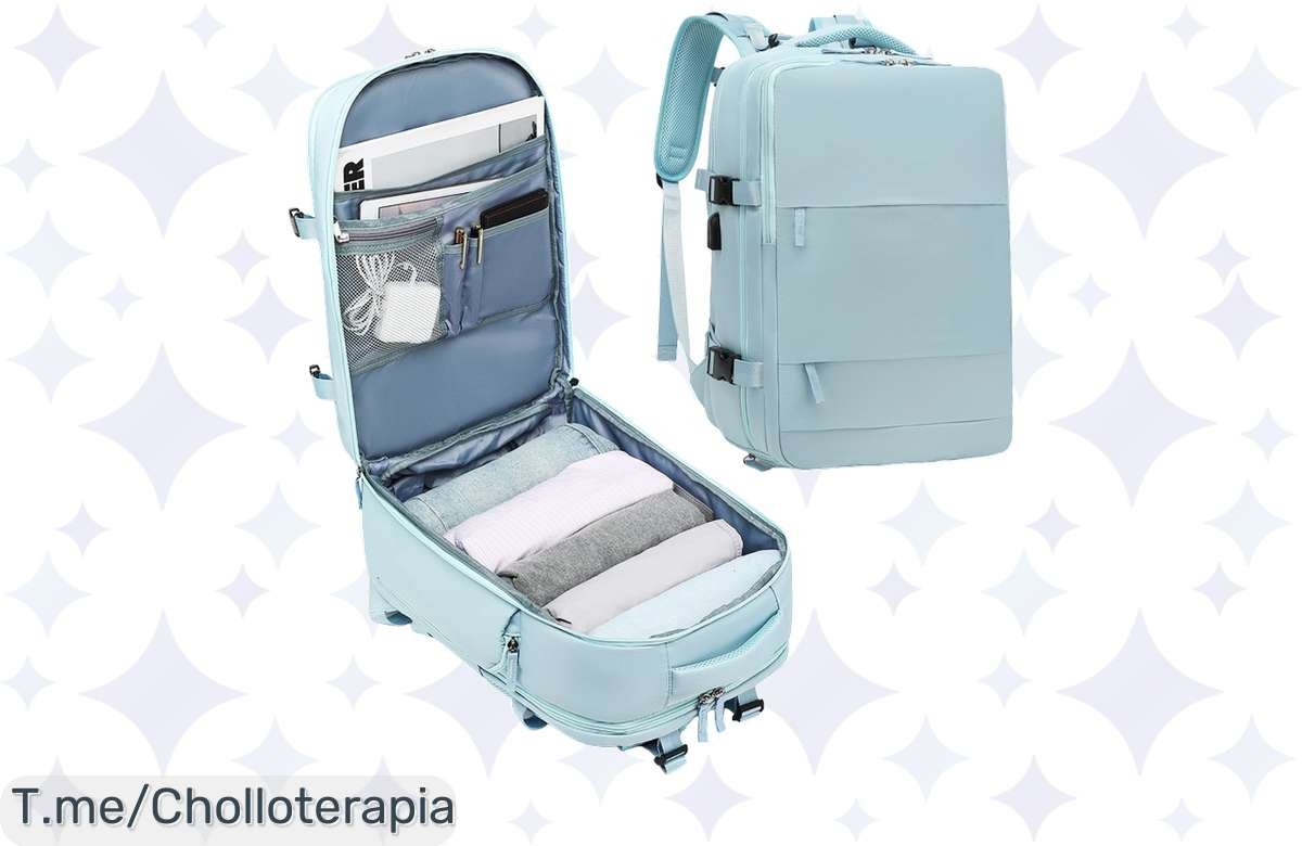 ¡No te quedes sin la mochila de viaje perfecta para tu próximo vuelo! ¡Impermeable y espaciosa, con compartimento para zapatos y puerto USB! ¡Aprovecha esta oferta ya mismo!