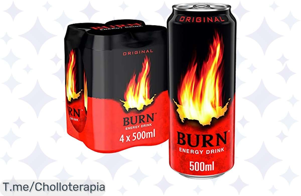 ¡No te quedes sin tu pack de 4 latas de Burn Energy Original con descuento increíble!