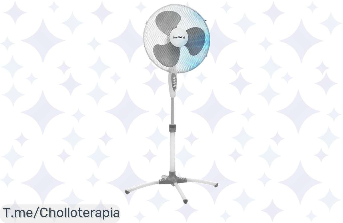 ¡No te quedes sin tu ventilador de pie Innoliving de 40 cm con 3 velocidades! ¡Corre y aprovecha esta ganga!