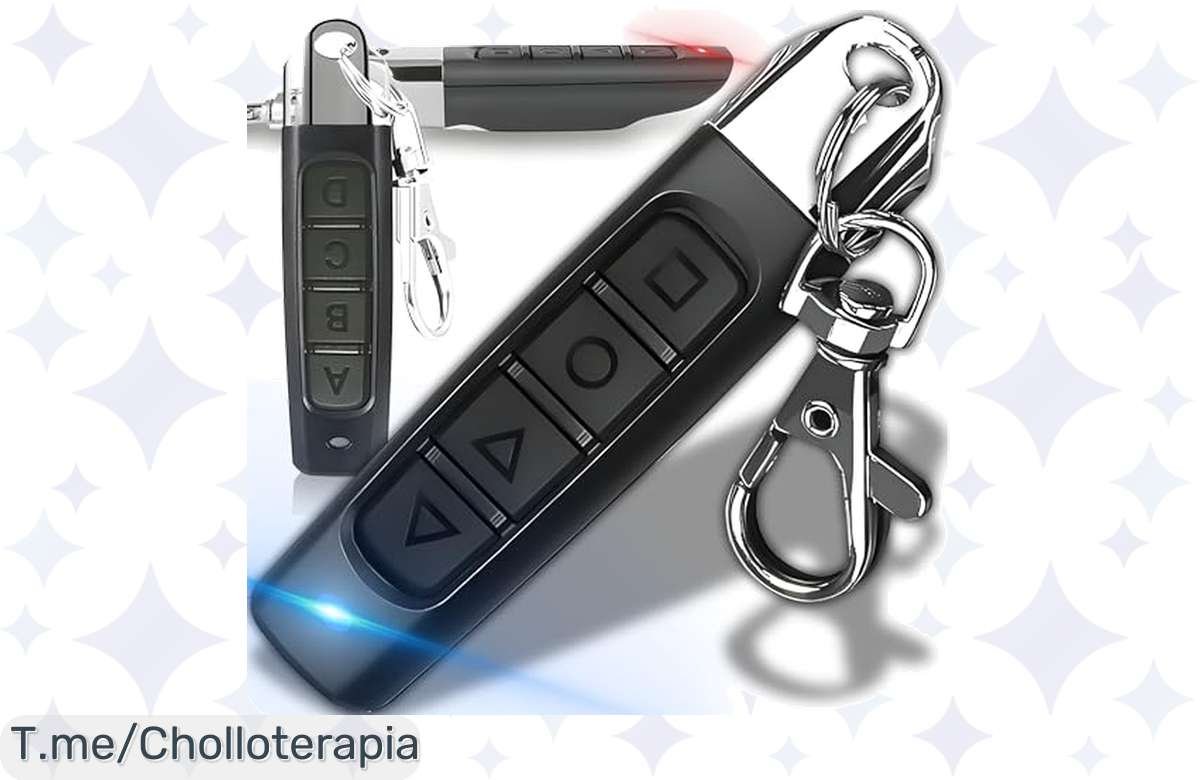 ¡Oferta Exclusiva! Control Universal Premium con 4 Botones Programables, ¡Hazte con el Tuyo!