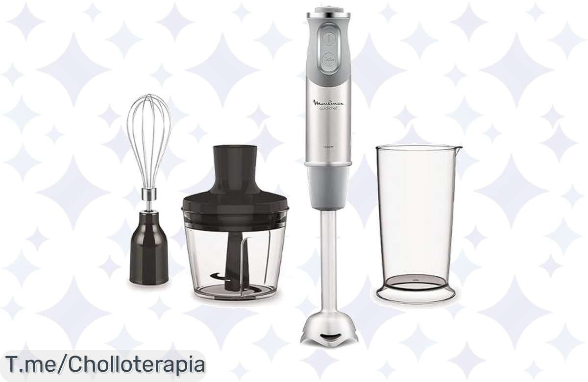 ¡Oferta Flash! Batidora Moulinex QuickChef: Potencia Brutal, Precio Mini. ¡Compra Ahora!
