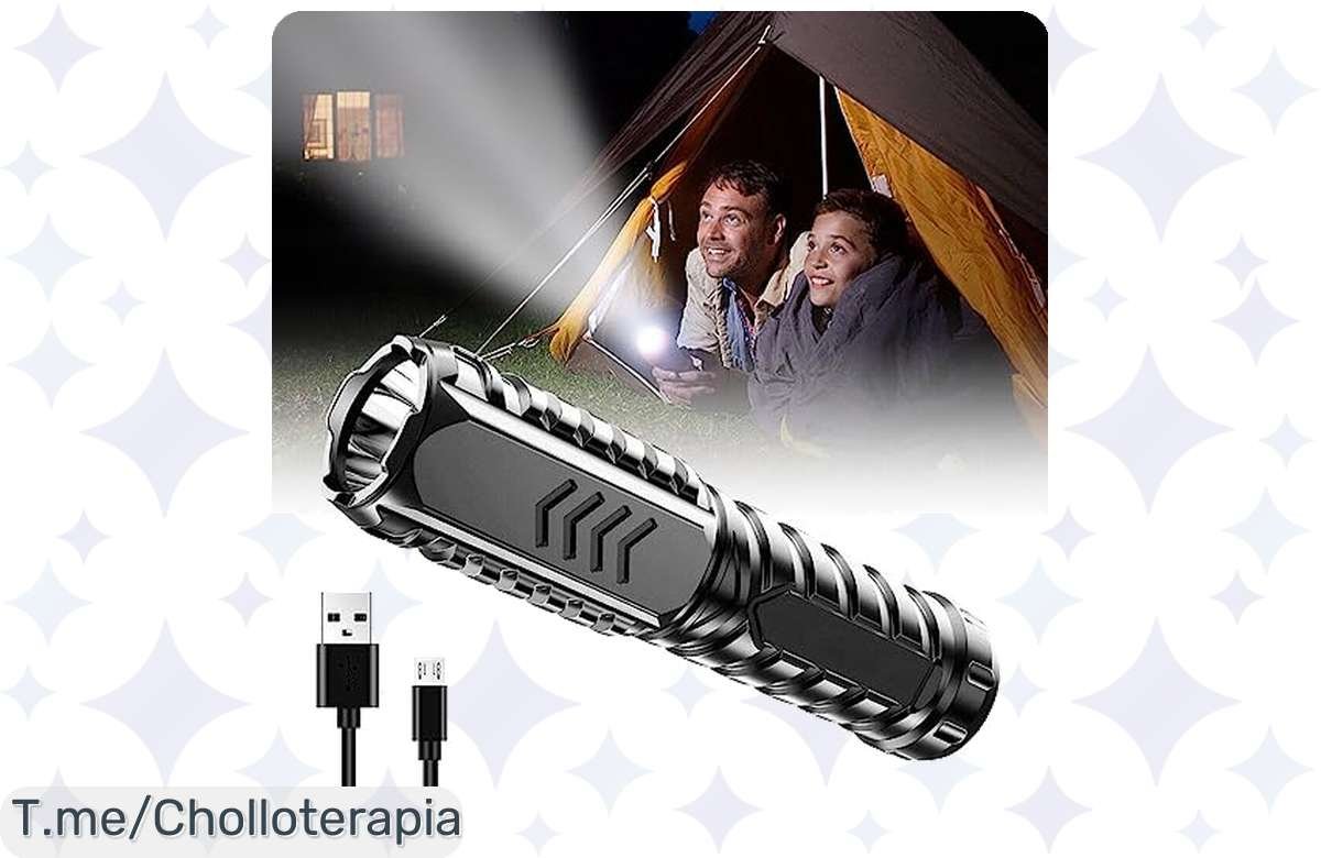 ¡Oferta Flash! Linterna LED Recargable Ultra Potente a Precio Locura