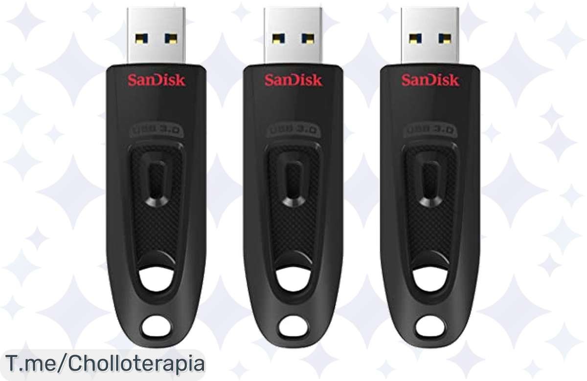 ¡Oferta Flash! Memoria USB SanDisk Ultra 32 GB a precio de regalo: ¡velocidad y seguridad garantizadas!