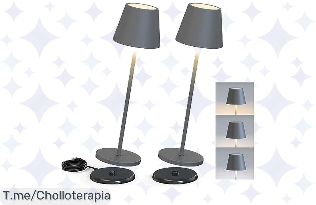 ¡Oferta Flash! Pack de 2 Lámparas Modernas Inalámbricas a Precio de Locura, ¡Date Prisa!