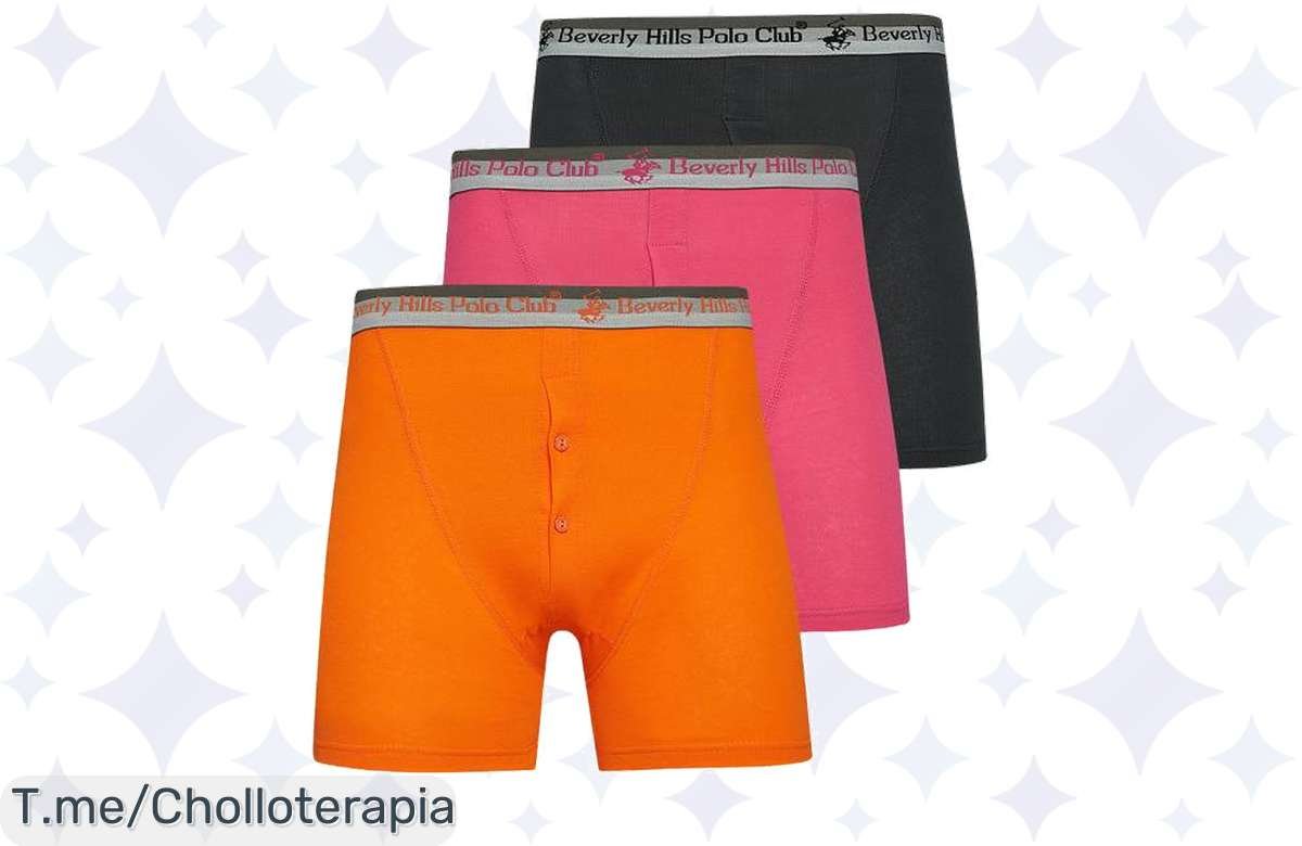 ¡Oferta Loca!: Llévate 3 Bóxers BEVERLY HILLS POLO CLUB a Precio de Risa