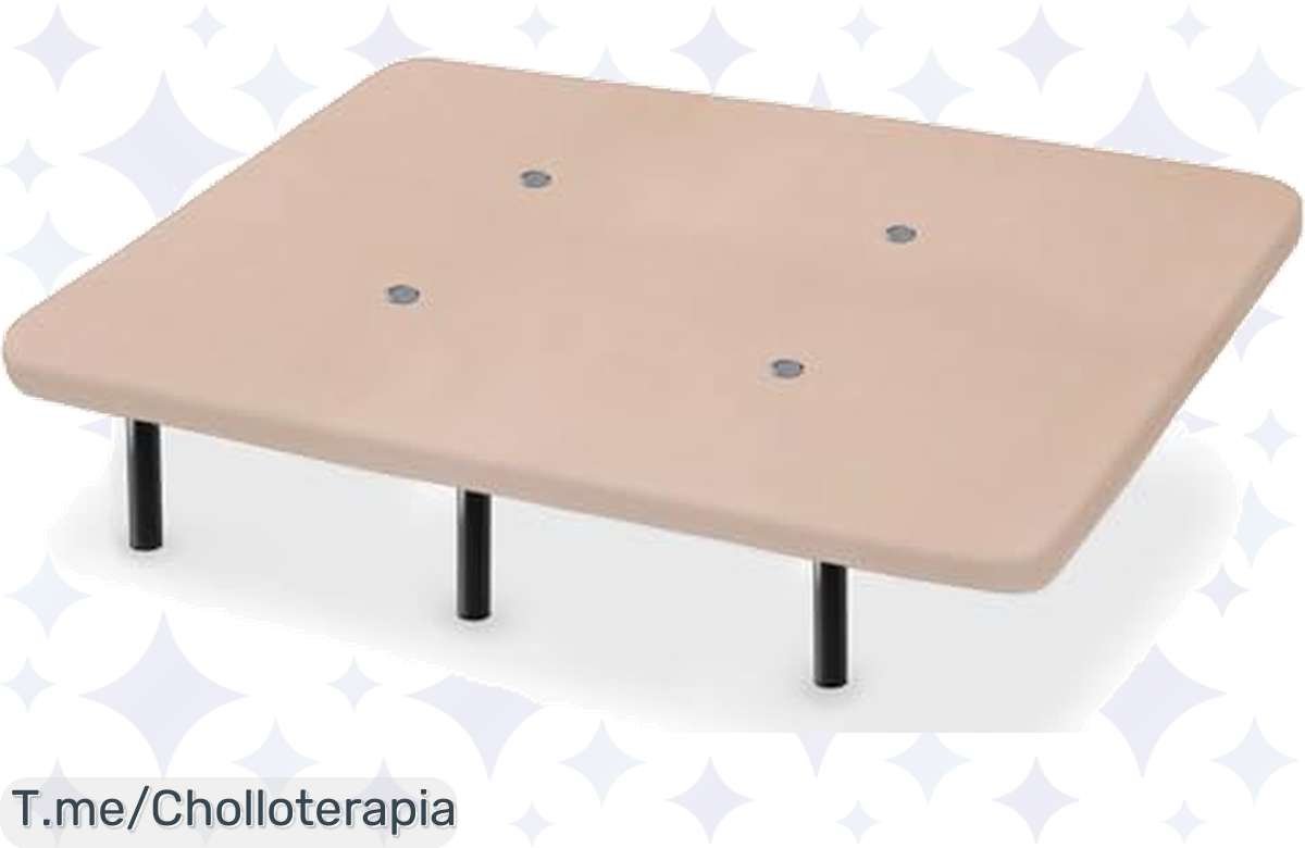¡Oferta Relámpago! Base Tapizada con Válvulas de Transpiración a Precio de Risa, No te lo Pierdas y Descansa Mejor que Nunca.