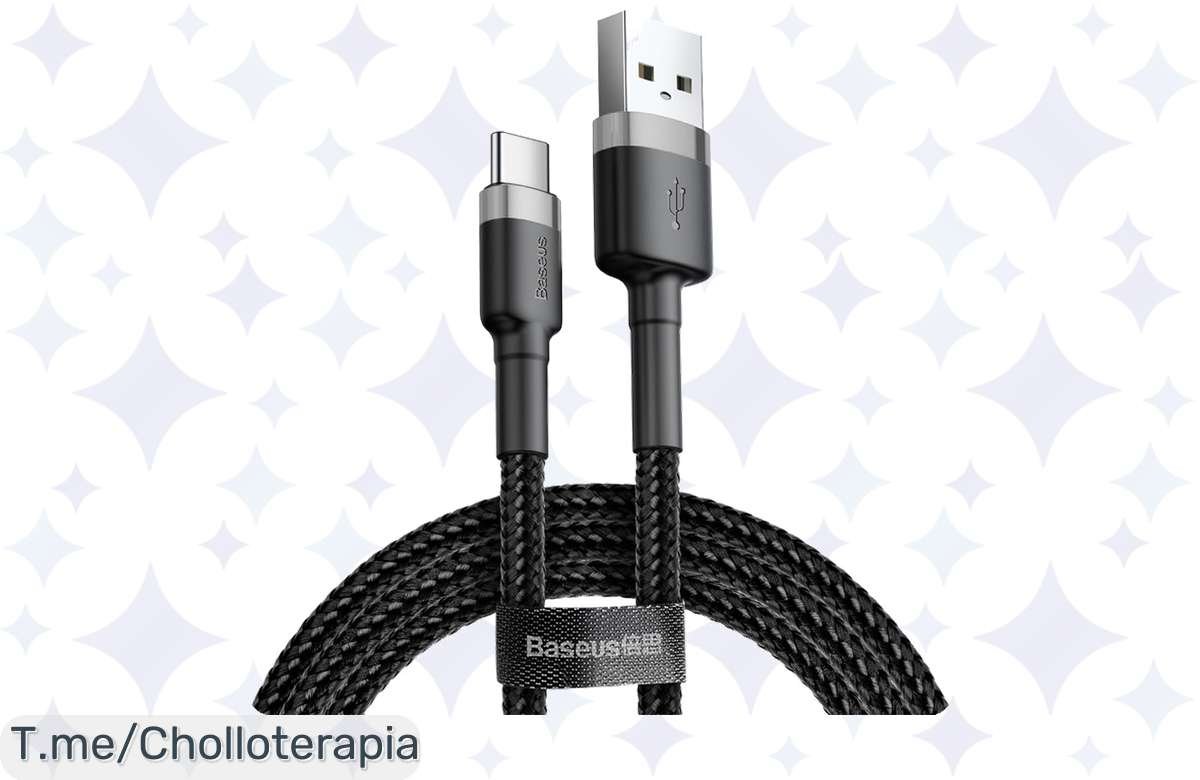 ¡Oferta Relámpago: Cable USB Tipo C Baseus para Samsung y Huawei a Precio de Risa!
