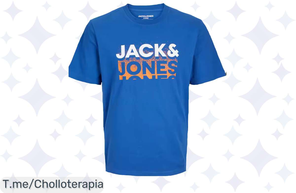 ¡Oferta Relámpago! Camiseta Jack & Jones de Algodón a Precio de Risa, ¡No te lo Pierdas!