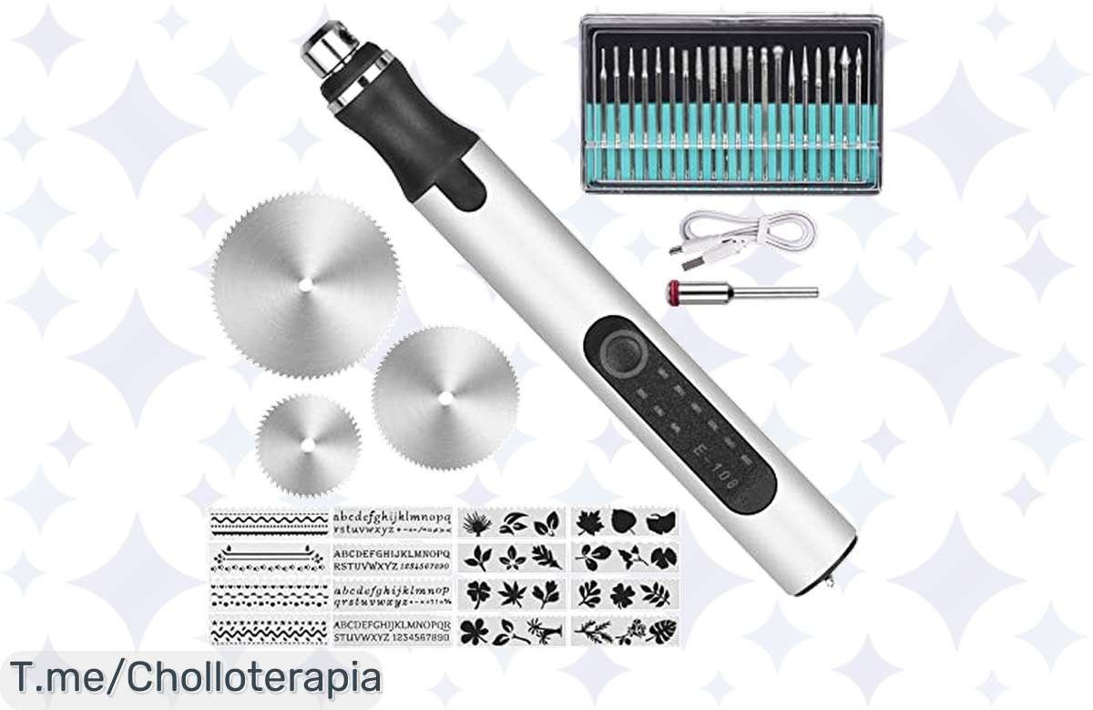 ¡Oferta Relámpago! Herramienta Eléctrica Premium con Accesorios, Carga USB y Batería Duradera