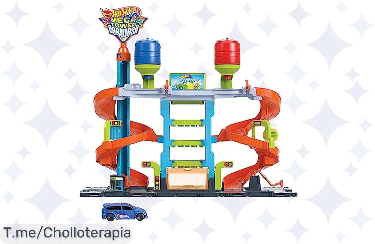 ¡Oferta Relámpago! Hot Wheels City Car Wash: Lava y cambia 3 coches a la vez ¡Corre que se agota!