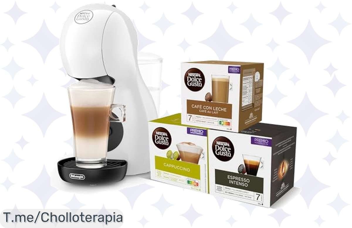 ¡Oferta bomba! Cafetera Dolce Gusto Piccolo XS: café rápido y elegante