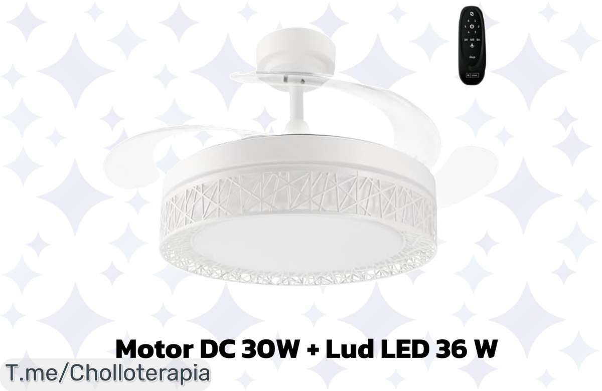 ¡Oferta bomba! Ventilador de Techo LED con Mando y 6 Velocidades, a Precio de Locura – ¡Corre!