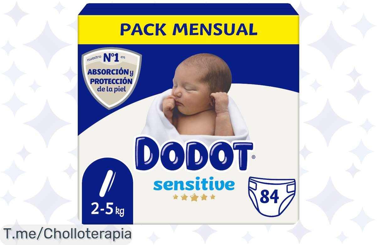 ¡Oferta de infarto en Dodot Sensitive Pañales Bebé!
