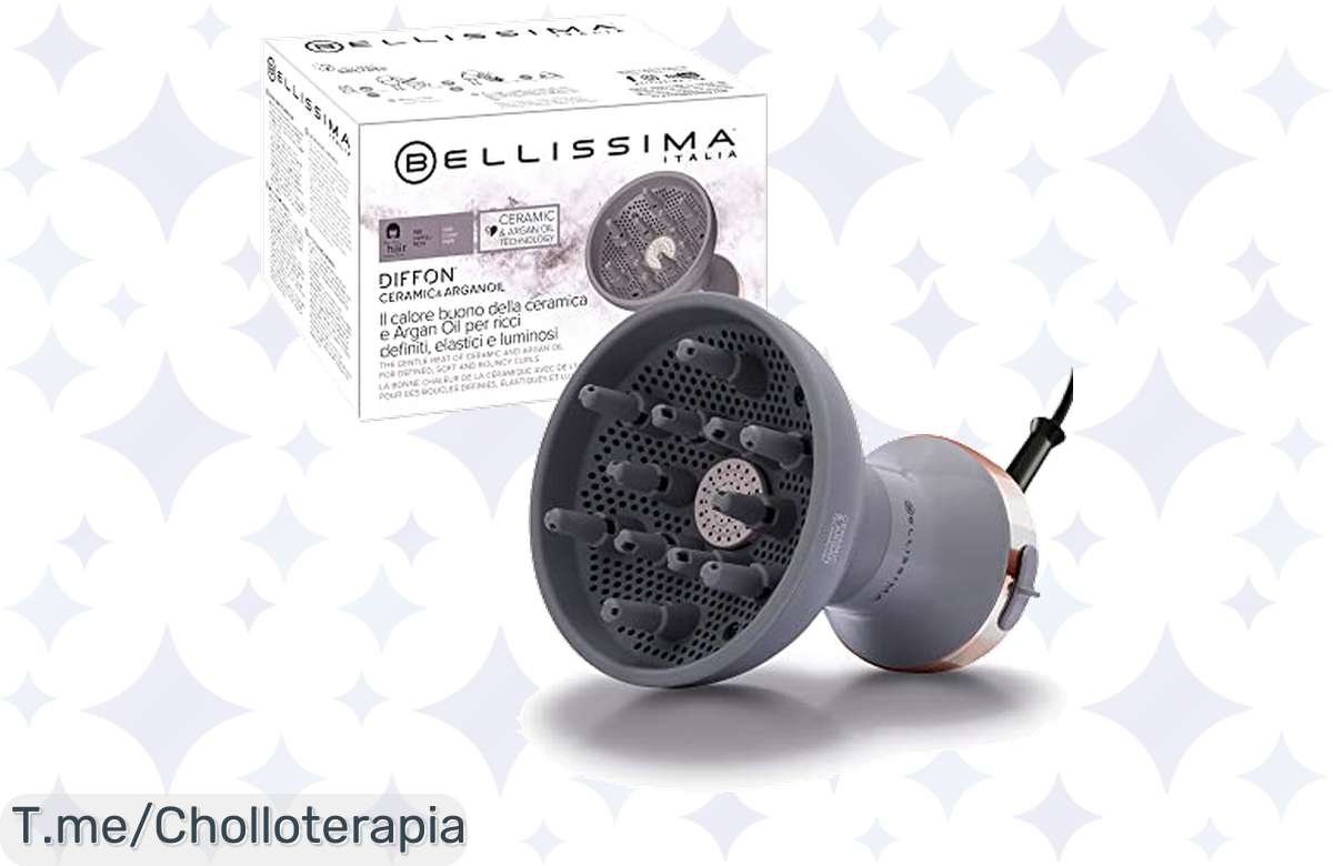 ¡Oferta de invierno! Difusor Bellissima Imetec: Adiós frizz, hola rizos perfectos con cerámica y aceite de argán ¡Corre!