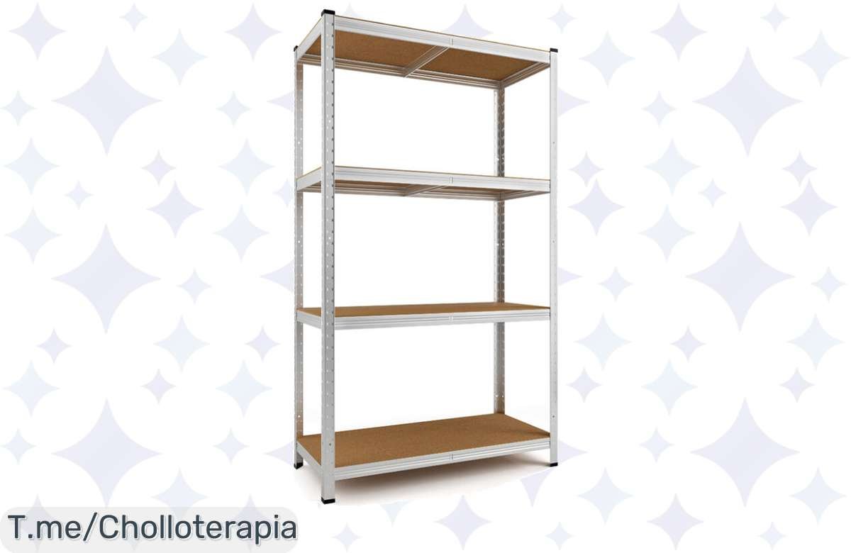¡Oferta exclusiva! Estantería metálica de acero galvanizado: ¡Organiza y guarda tus cosas con estilo!
