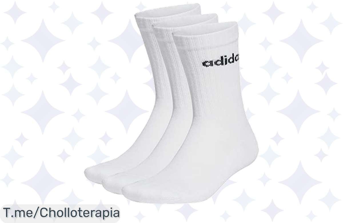 ¡Oferta loca! Lleva 3 pares de calcetines adidas Linear Crew a precio de regalo y luce fashion!