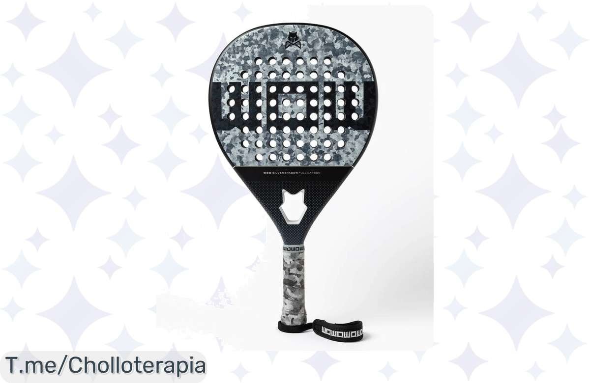 ¡Oferta loca en pala de pádel Wolf On Wings Silver Shadow: Potencia brutal a precio de risa!