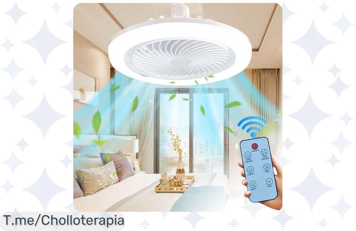 ¡Oferta única! 50% de descuento en Ventilador de Techo con Luz – ¡Mejora tu sueño ahora!