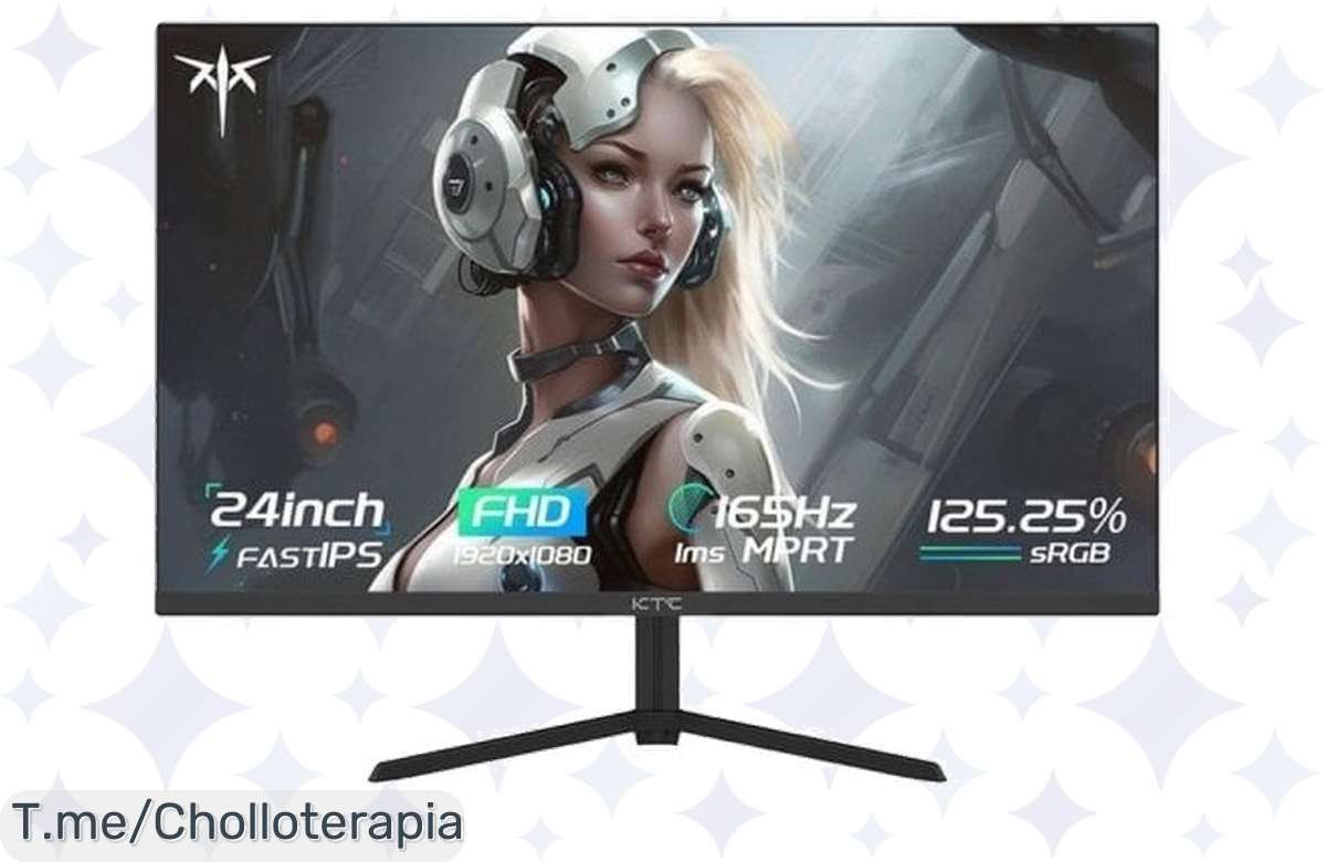 ¡Oferta única! Monitor LED KTC 24 FullHD 165Hz con tecnología Fast IPS y FreeSync Premium a precio de regalo