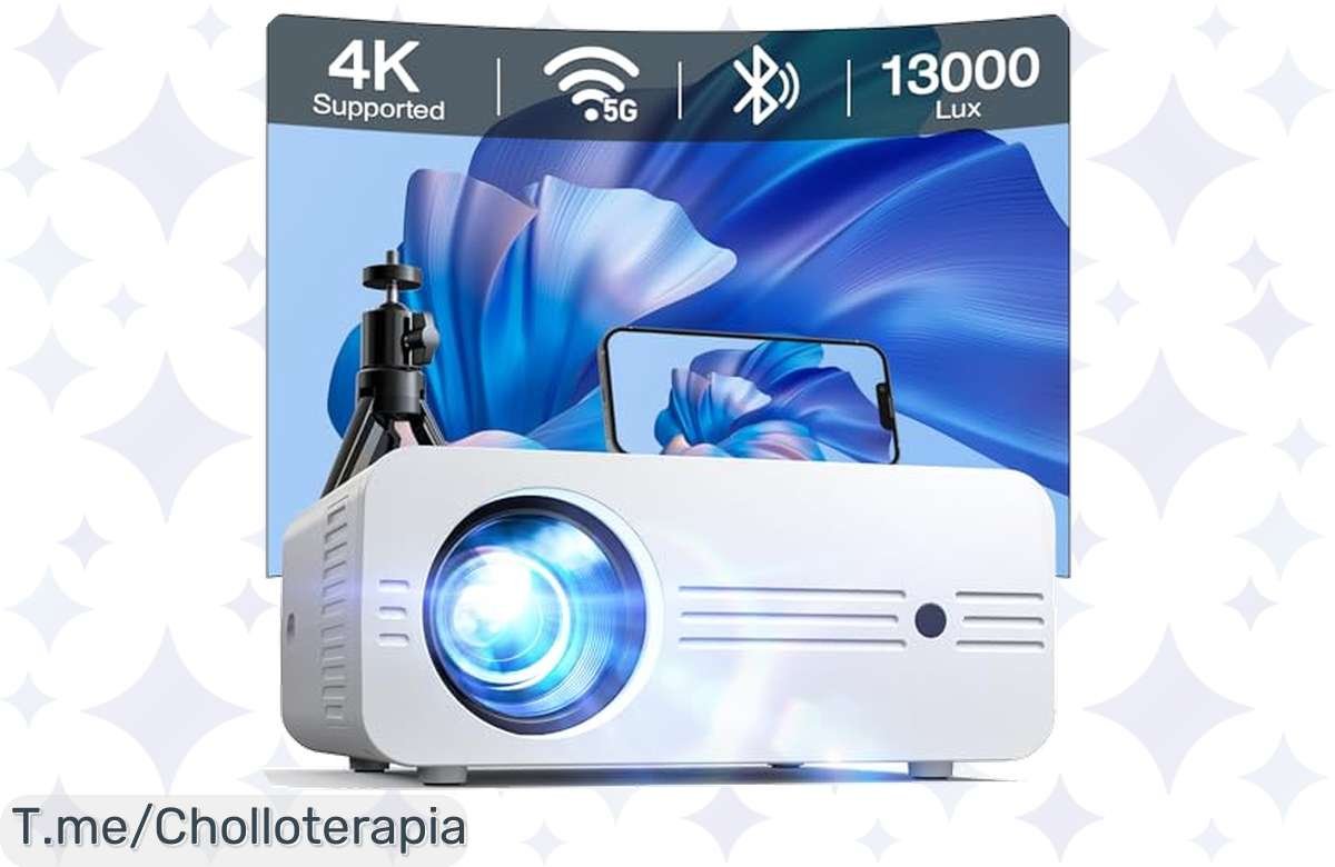 ¡Oferta única! Proyector Portátil con WiFi y Bluetooth para disfrutar del cine en casa como nunca. ¡Aprovecha ya!