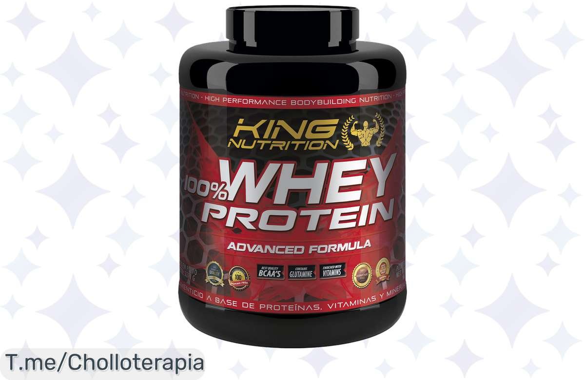¡Oferta única! Whey Protein 2,27Kg King Nutrition con descuento alucinante ¡No te lo pierdas!
