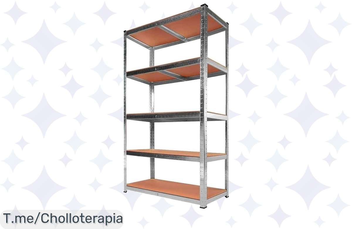 ¡Ofertón! Estantería Metálica de Acero con 5 Baldas Ajustables a Precio Irresistible para tu Garaje o Trastero.