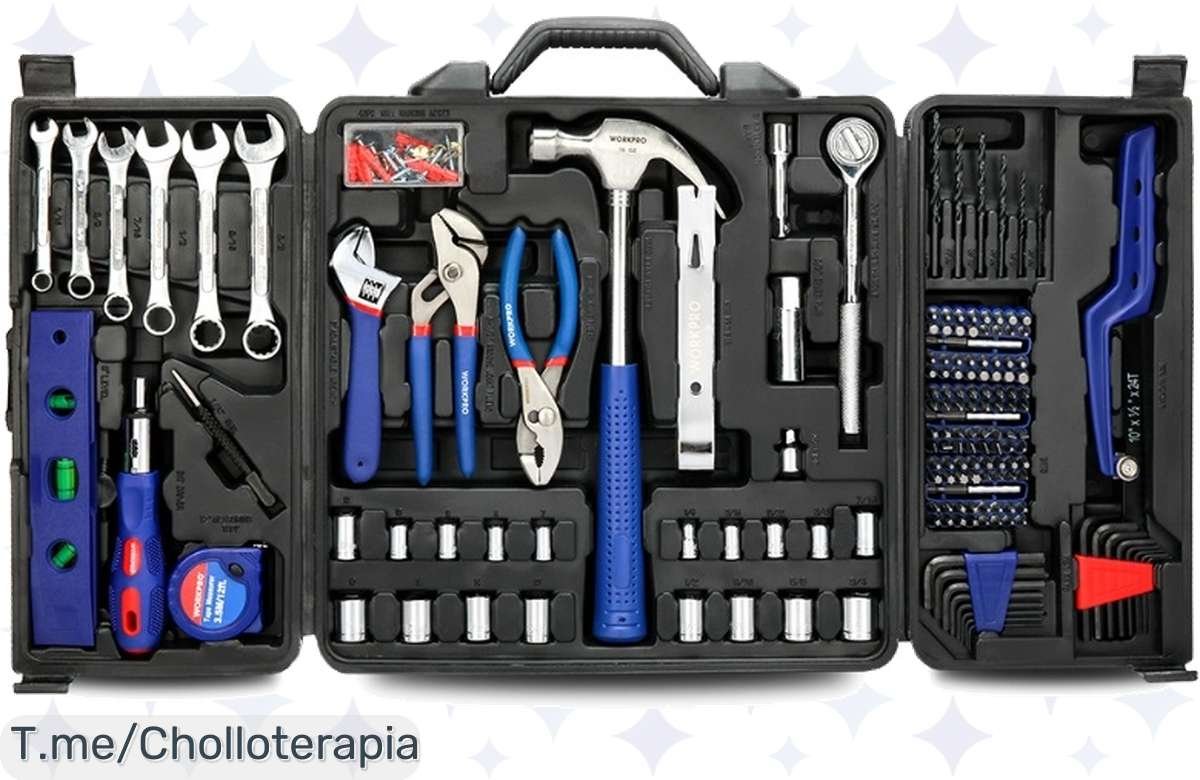 ¡Ofertón! Juego de Herramientas WORKPRO 201PC a Precio de Risa, ¡Corre Antes que Vuelen!