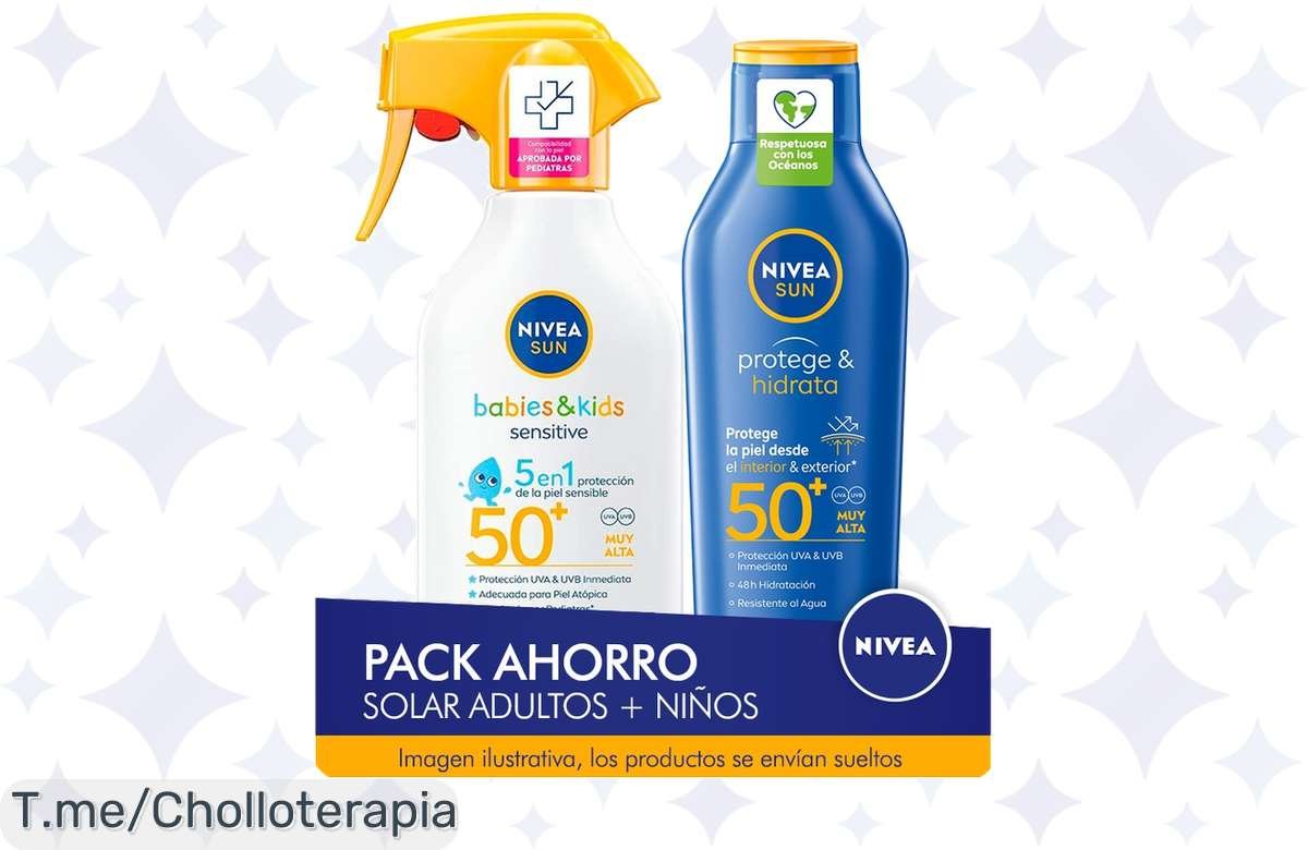 ¡Ofertón NIVEA SUN! Pack familiar de protector solar a precio de locura, ¡no lo dejes pasar!