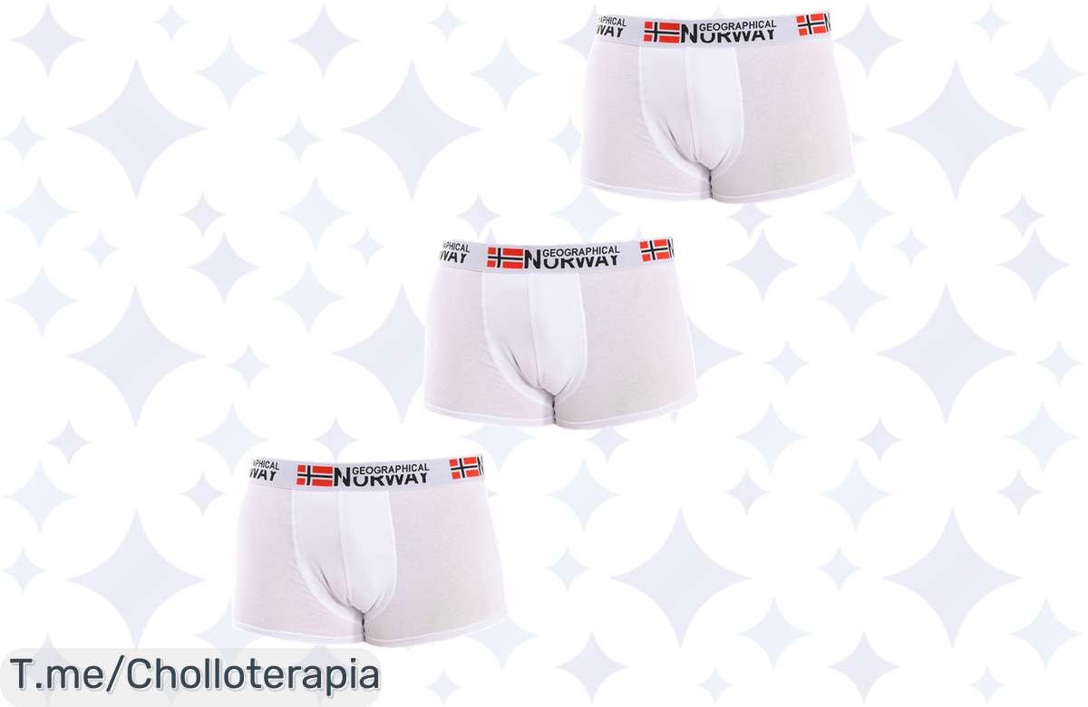 ¡Ofertón! Pack de 3 Bóxers Geographical Norway a Precio de Risa ¡Corre!