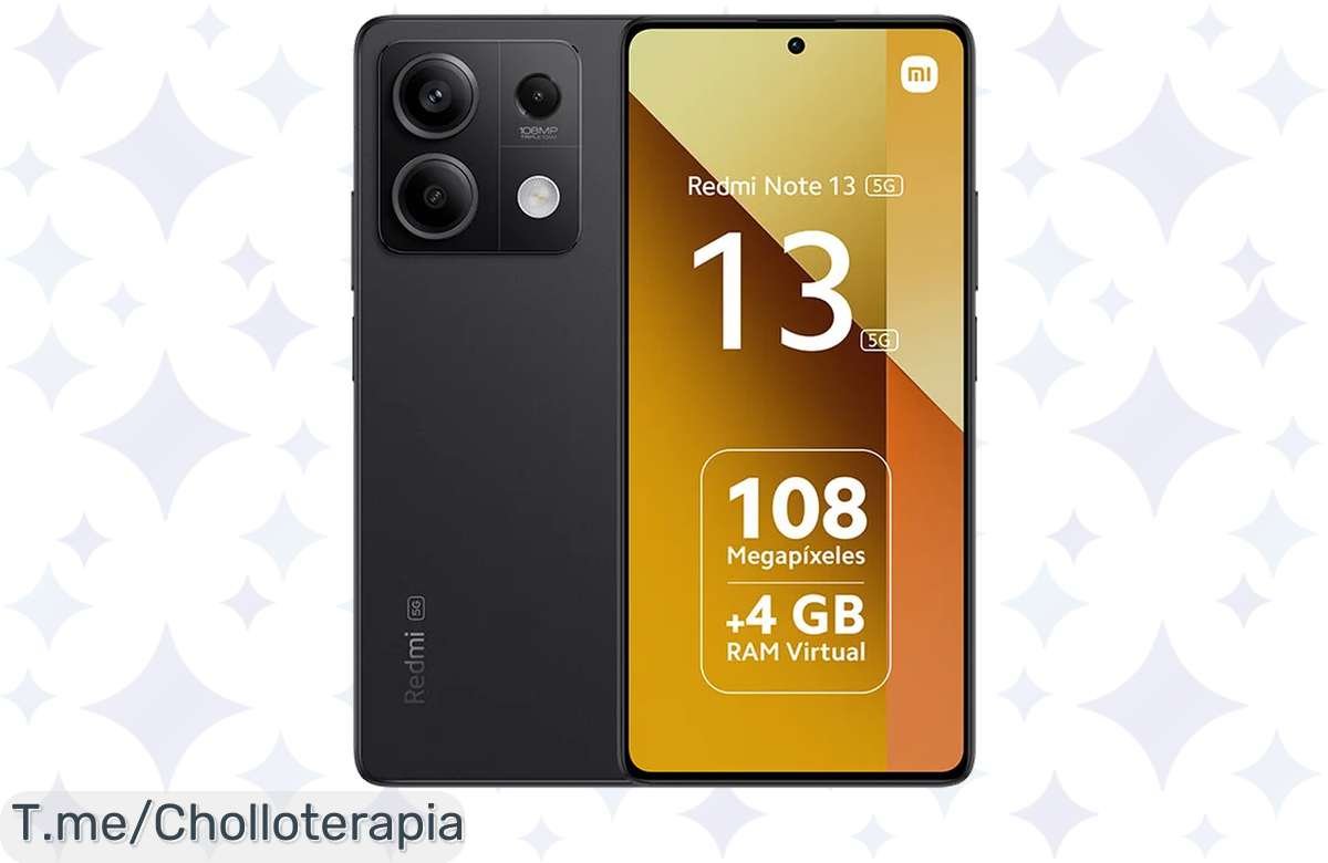 ¡Ofertón! Xiaomi Redmi Note 13 5G con 8GB RAM y 256GB ¡Corre antes de que se agote!
